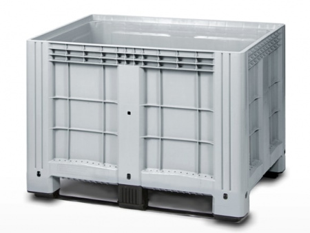 Контейнер iBox сплошной на полозьях, 1200x800x800 мм